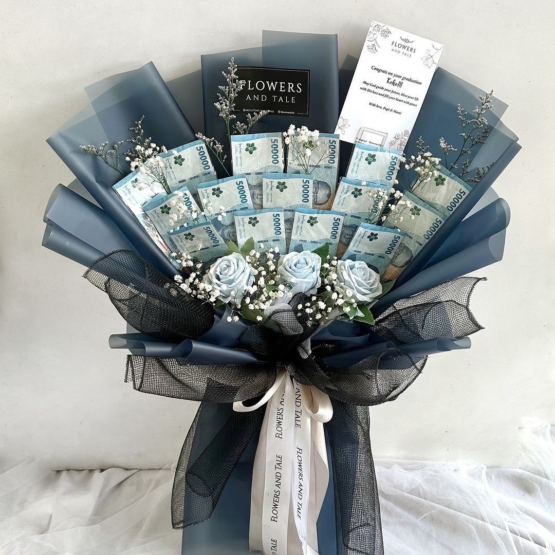 BUKET MIX BUNGA & UANG